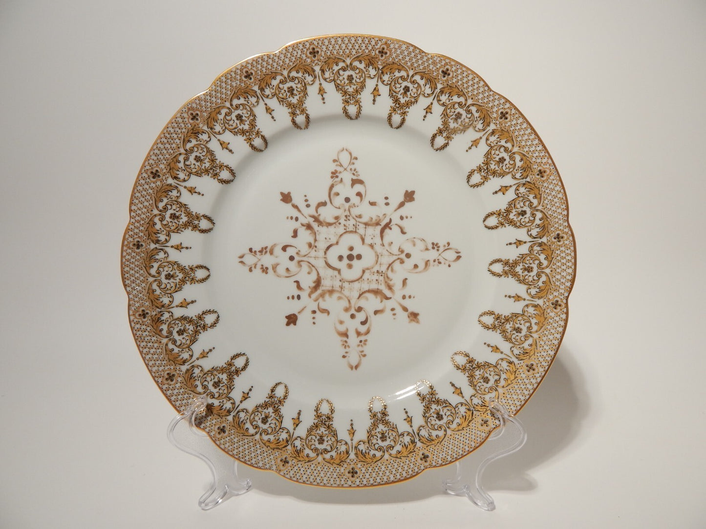 STUPENDO PIATTO ART DECO BERNARDAUD & CO LIMOGES PORCELLANA ANNI '30 COLBERT