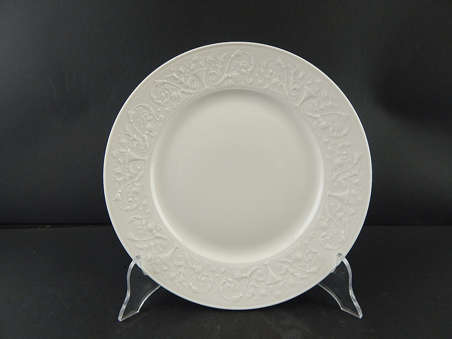 SERVIZIO 18 PIATTI LIMOGES RAYNAUD WASHINGTON PORCELLANA BIANCA DECORO ARABESCHI