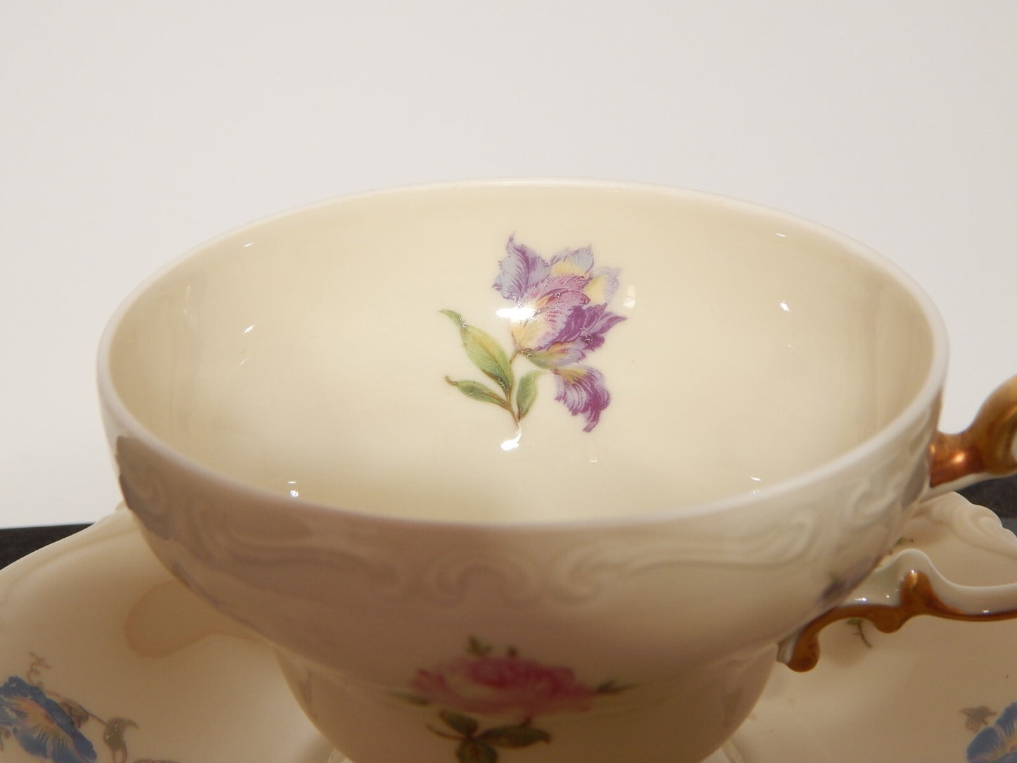 PREZIOSA ROCAILLE ANTICA TAZZA DA TE' PORCELLANA ROSENTHAL POMPADOUR #
