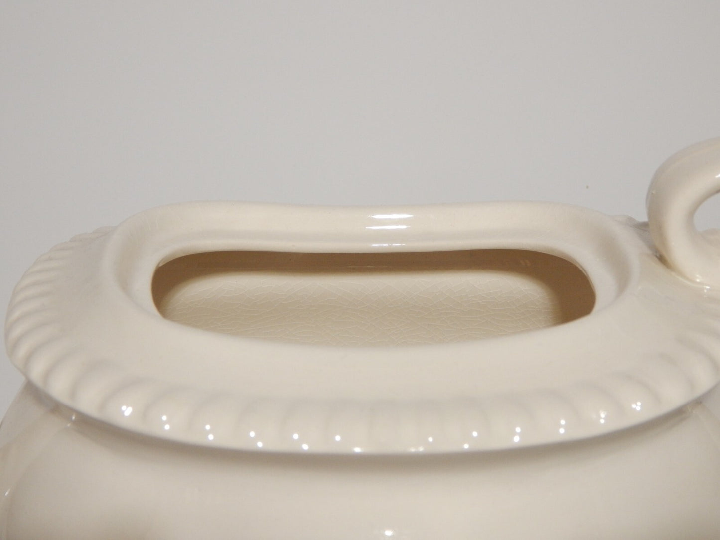 ANTICA RARA TEIERA INGLESE SEMI PORCELLANA COPELAND SPODE PAESAGGIO MARINO