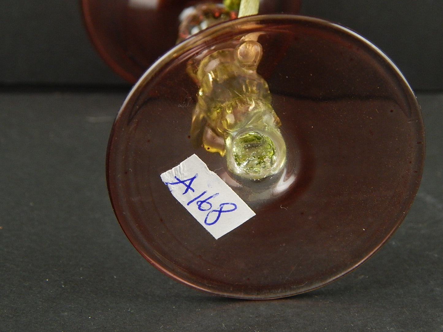 VINTAGE TIPETTO DEL DOGE CALICE MURANO VETRO SOFFIATO ARTISTICO COLLEZIONE A168