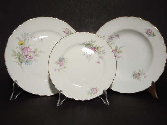 VINTAGE SERVIZIO TAVOLA PIATTI PORCELLANA RICHARD GINORI DECORO FLOREALE 15 PZ.