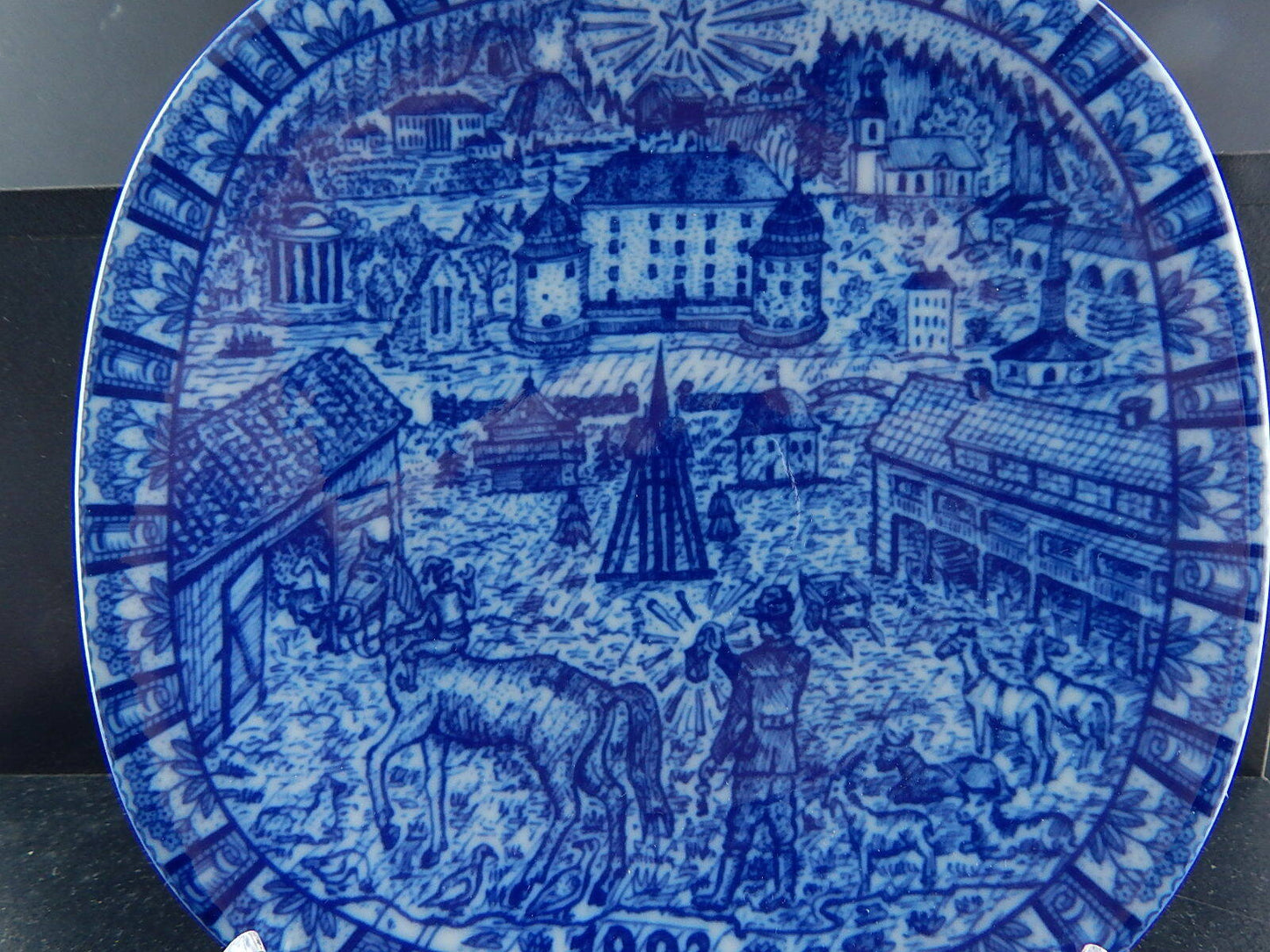 RORSTRAND PIATTO PORCELLANA NATALE 1993 PORCELAIN CHRISTMAS PLATE COLLEZIONE NEW