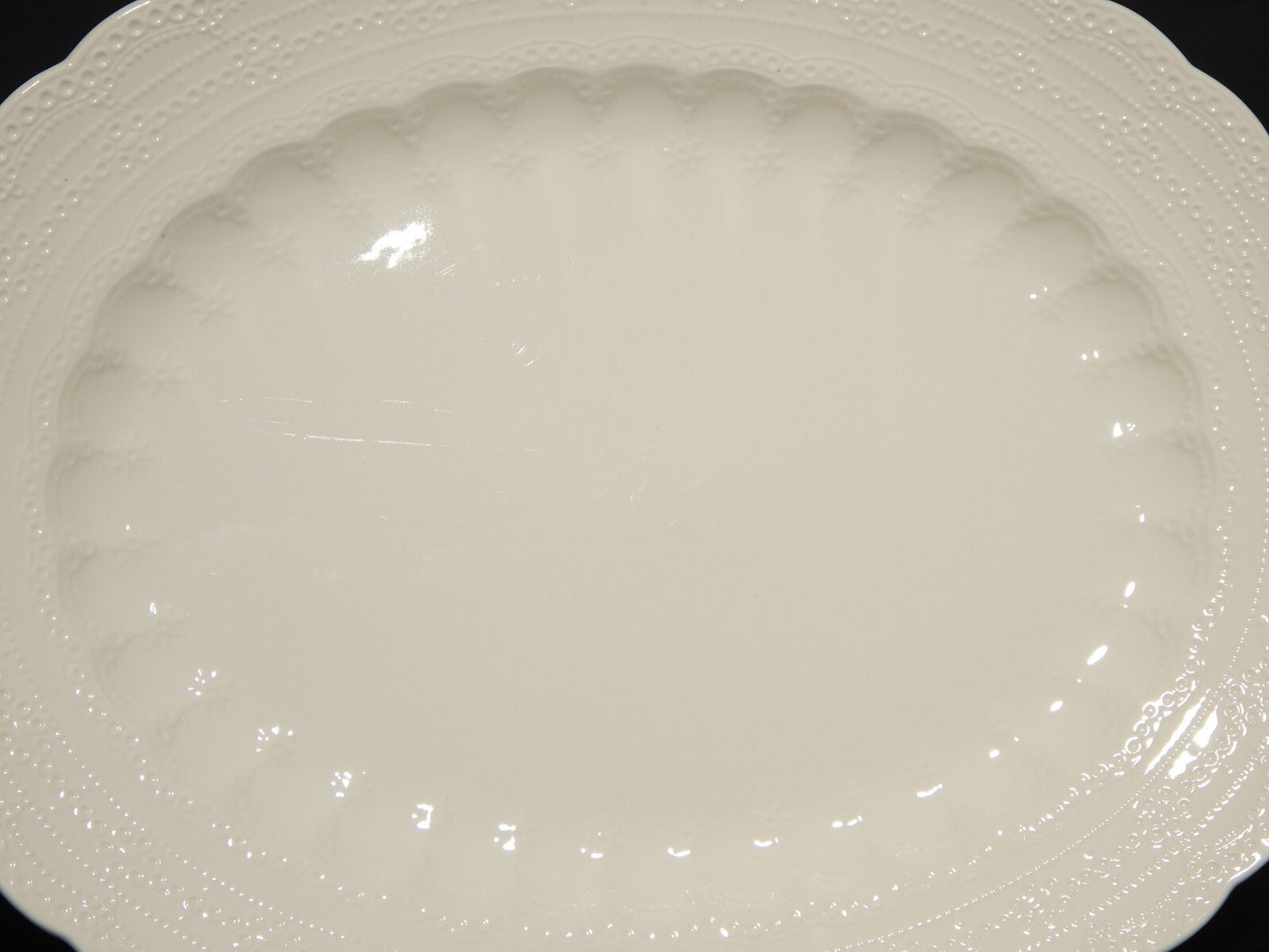 ANTICO VASSOIO OVALE INGLESE SEMI-PORCELLANA COPELAND SPODE'S JEWEL 1926