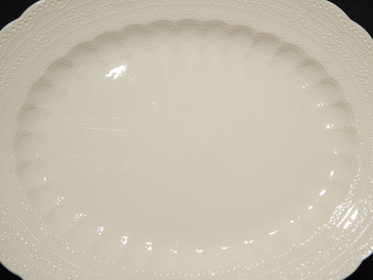 ANTICO VASSOIO OVALE INGLESE SEMI-PORCELLANA COPELAND SPODE'S JEWEL 1926