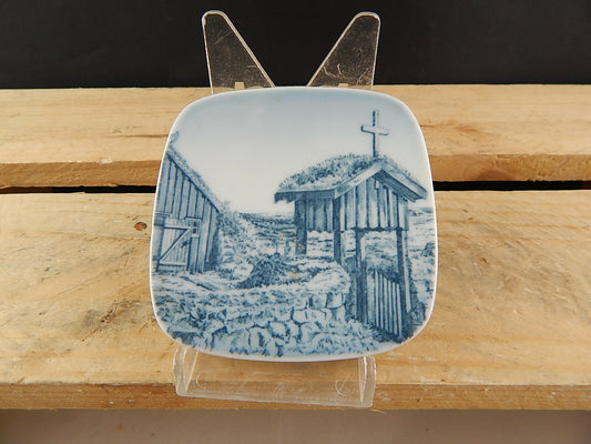 ROYAL COPENHAGEN BING&GRONDAHL PLAQUETTE PORCELLANA CHURCH AT ARBAER ICELAND