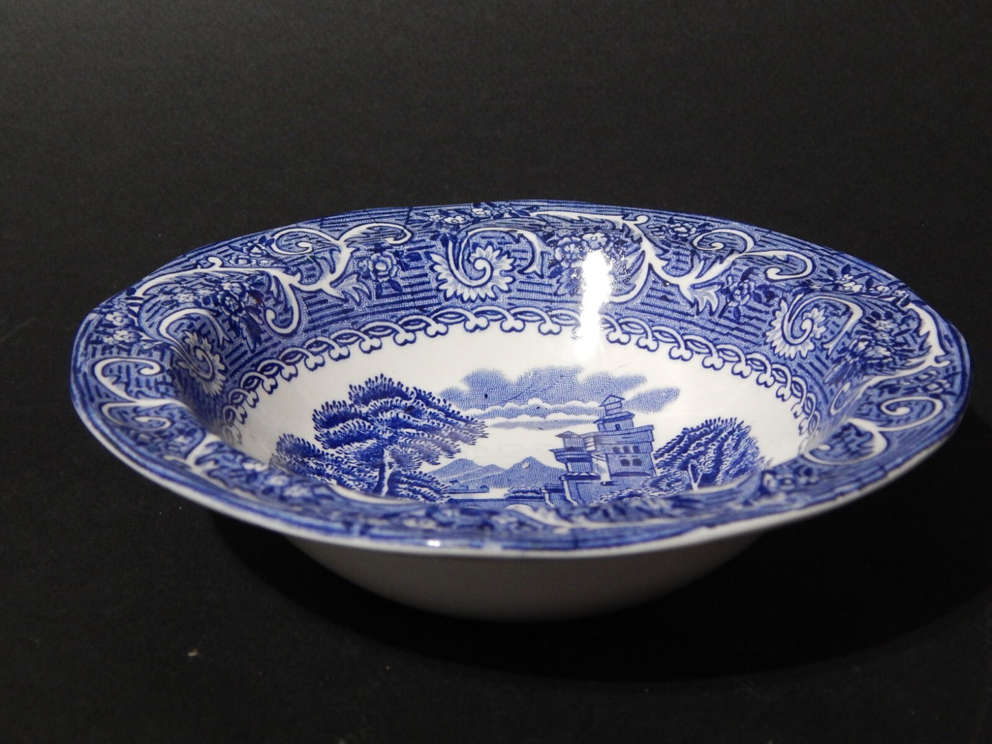 ANTICA CIOTOLA SEMI PORCELLANA POTTERY RIVER SCENES IRON STAFFORDSHIRE