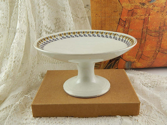 ANTICA RARA ALZATA FRUTTIERA SOCIETÀ CERAMICA ITALIANA LAVENO I GIRASOLI