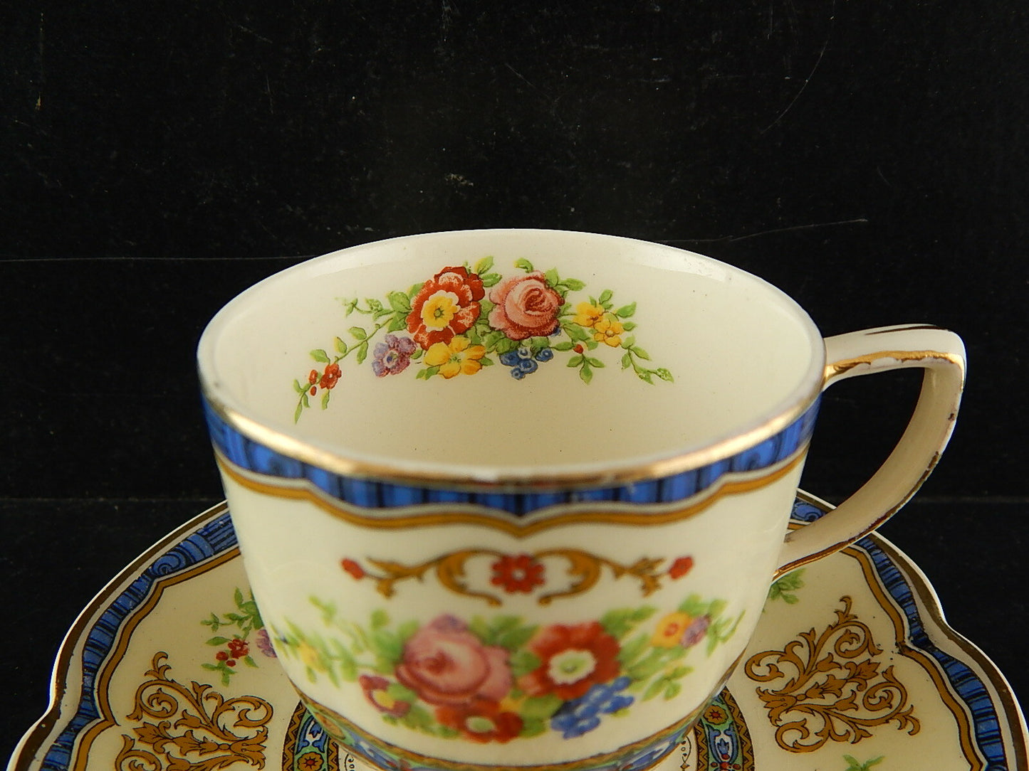 ANTICA 1913 TAZZA PIATTINO SEMI PORCELLANA JOHNSONS BROS COLLEZIONE PAREEK #7690