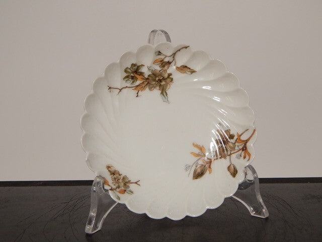 ANTICA ART NOUVEAU TAZZINA CAFFE' PORCELLANA HAVILAND & CO LIMOGES FIORI ROVO ¶