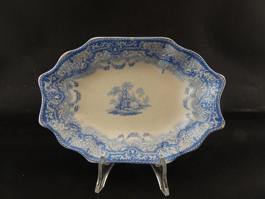 COPELAND & GARRETT 1844 ANTICO RARO PREZIOSO VASSOIO CERAMICA LOUIS QUATORZE