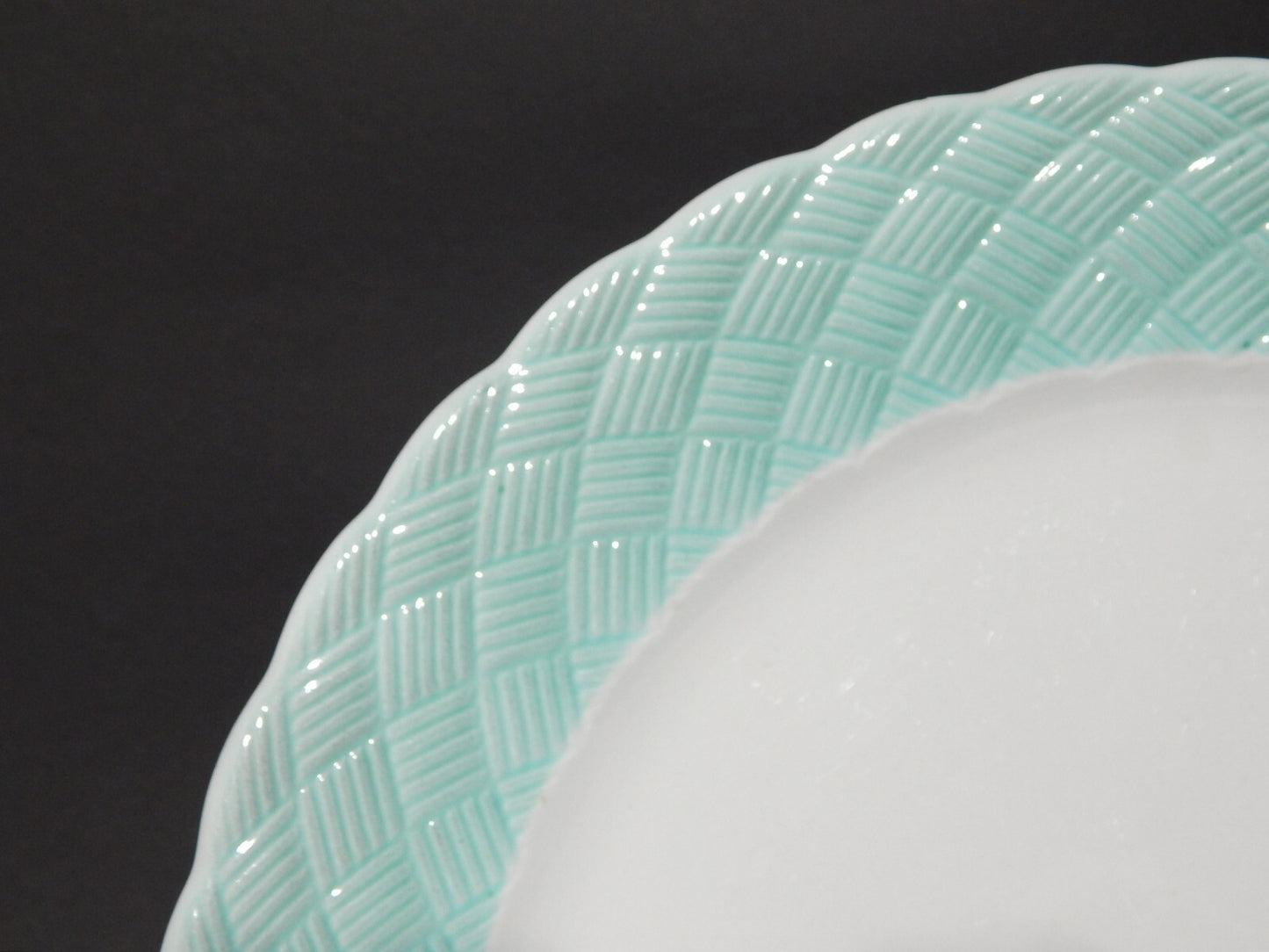 ART DECO VASSOIO PIATTO ROTONDO DA PORTATA CERAMICA GALVANI PORDENONE ANNI '30