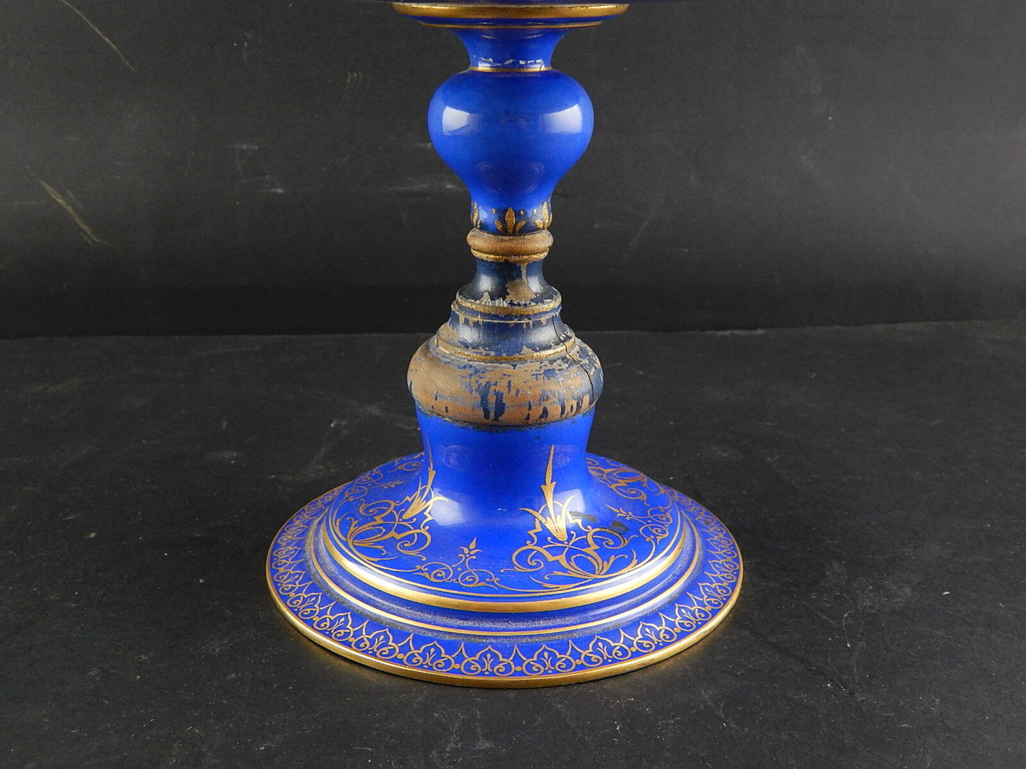 ANTICA 1866 ALZATA CENTROTAVOLA PORCELLANA MARCHIO SEVRES S.66 DECORO FARFALLA