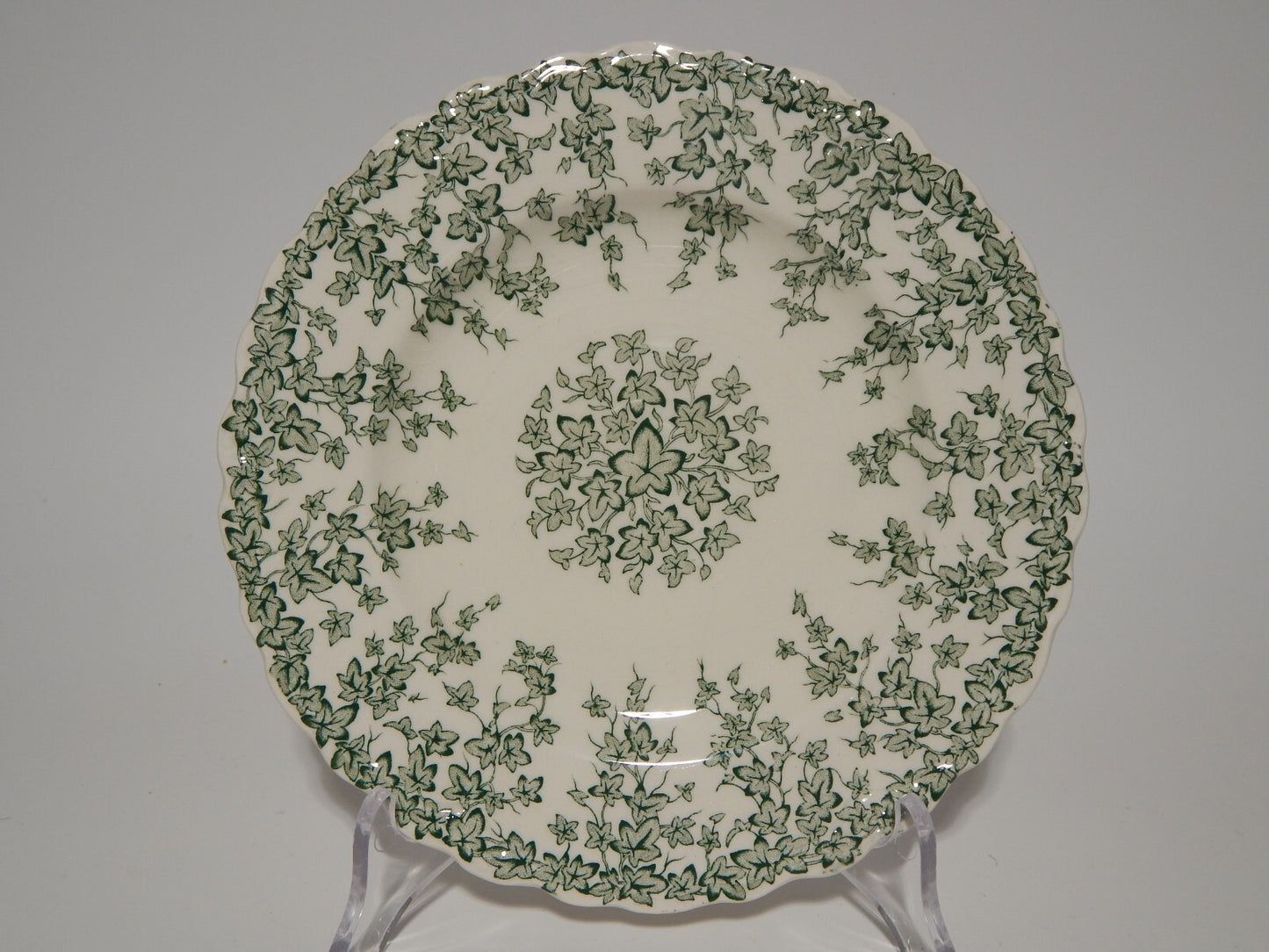 ANTICO PIATTO CROWN DUCAL SEMI PORCELLANA ADAPTATION OF EARLY ENGLISH JOY EDERA