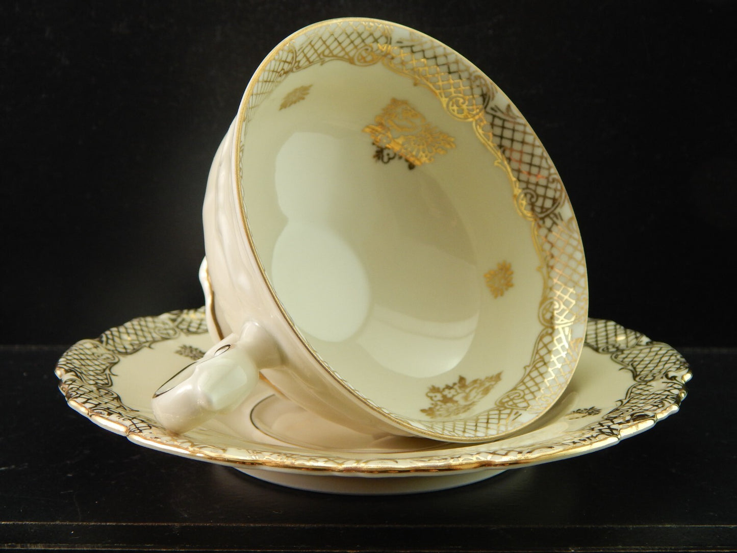 ANTICA ROCAILLE TAZZA DA TE' PORCELLANA VOHENSTRAUSS JOHANN SELTMANN BAVARIA