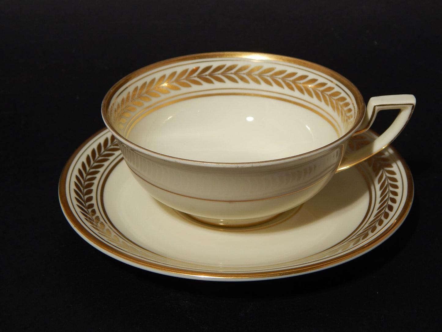 ANTICO SERVIZIO TE' PORCELLANA MODELLO IMPERO KONIGL.1794 ROYAL TETTAU