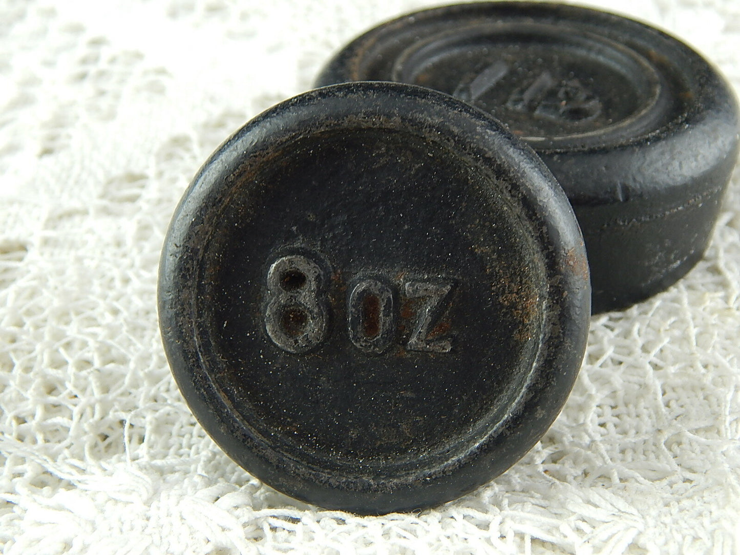 PESI E MISURE ANTICO SET PESI IN FERRO BASCULE BILANCIA 1 LIBBRA 8 ONCE 4 ONCE