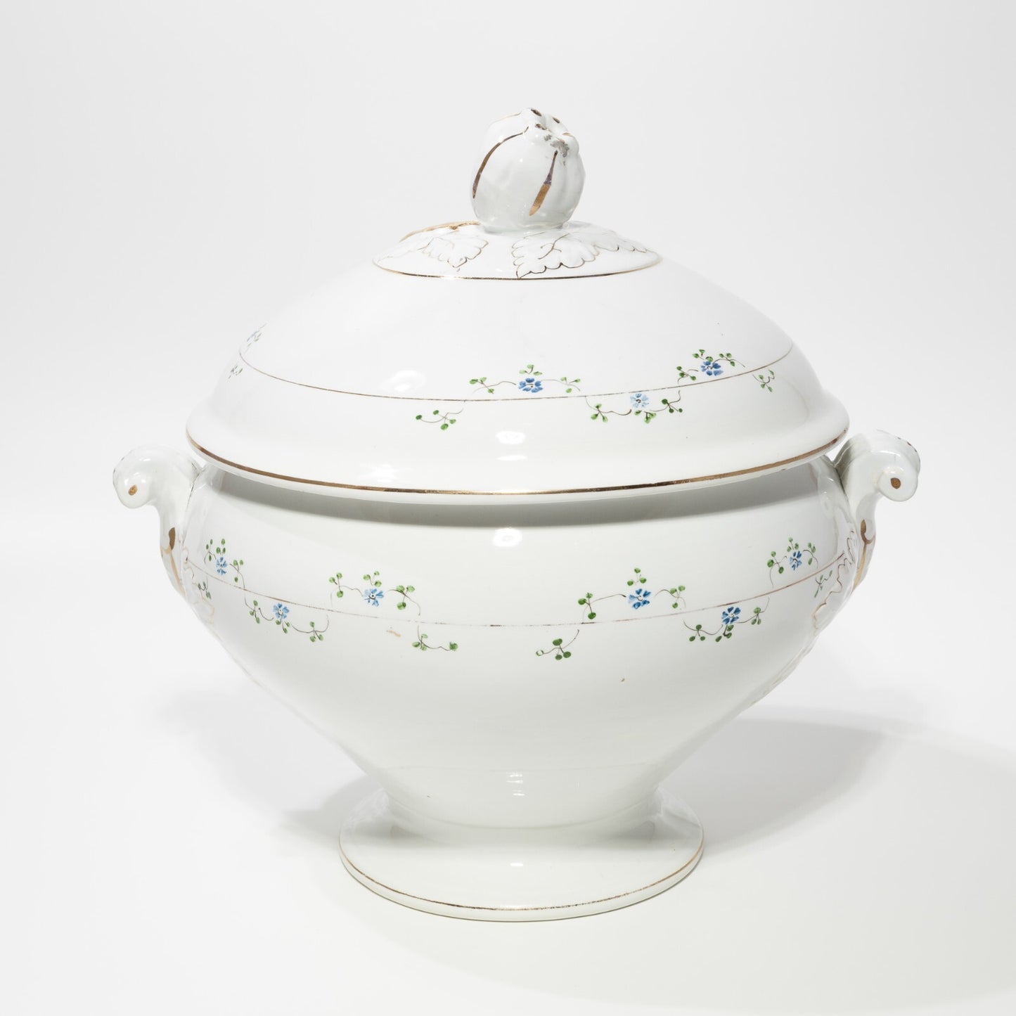 ANTICA ZUPPIERA CENTROTAVOLA LIBERTY CERAMICA ITALIANA LAVENO VERBANUM STONE