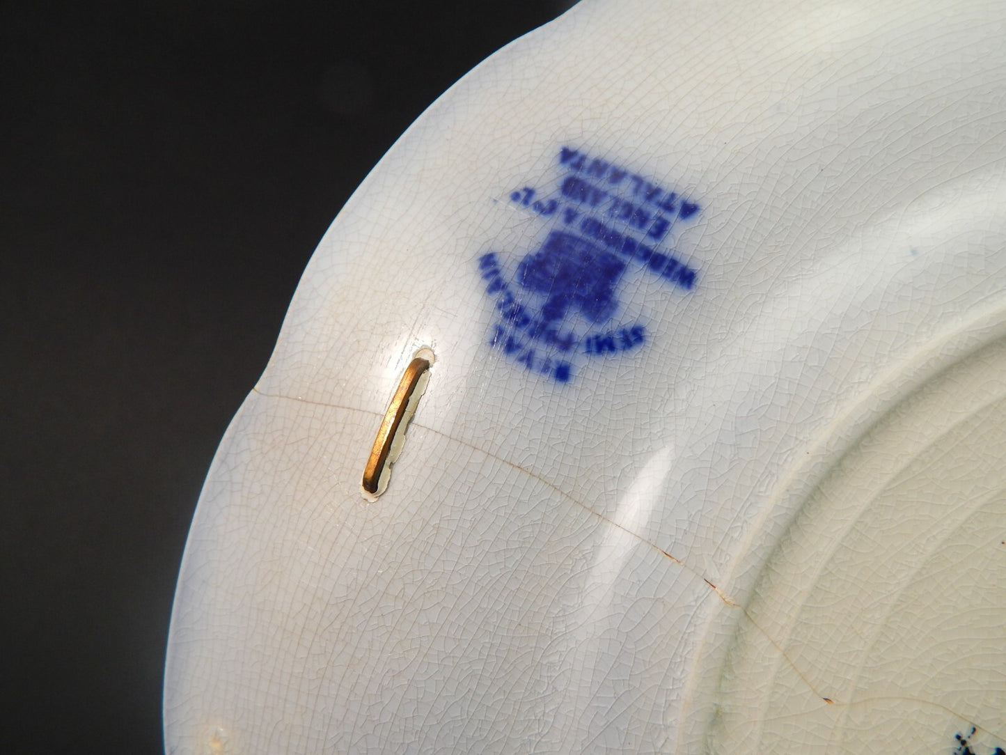 WEDGWOOD&CO ATALANTA ANTICO PIATTO CM 23 SEMI-PORCELLANA DEL 1906 RESTAURO