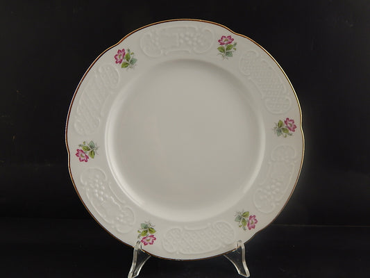 VINTAGE RICHARD GINORI PIATTO DA PORTATA PORCELLANA DECORO ROSA CANINA CM 28