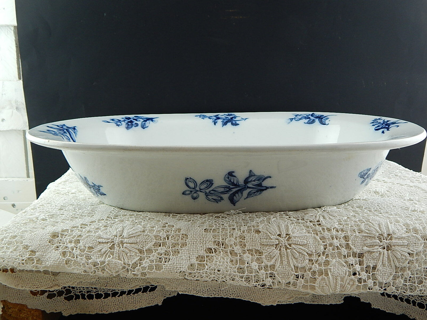 ANTICA FRUTTIERA CENTROTAVOLA VASSOIO CERAMICA MINTON POTTERY 1840 INDIAN GROUPS