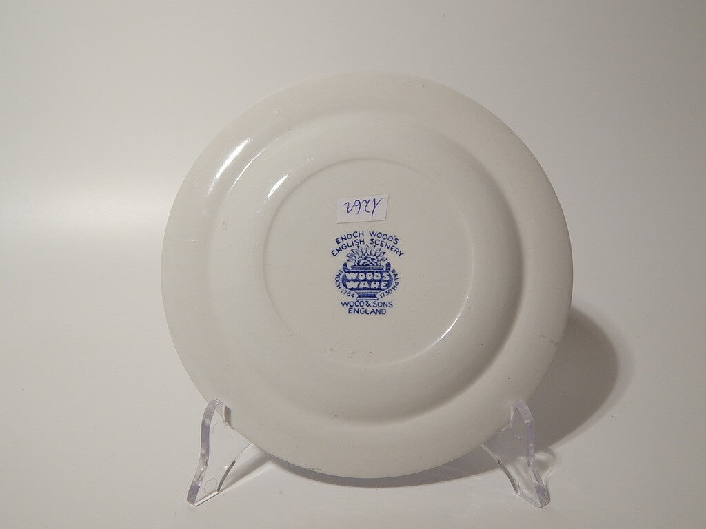 VINTAGE ENOCH WOOD'S ENGLISH SCENERY WOOD&SONS PIATTO DESSERT SEMI PORCELLANA