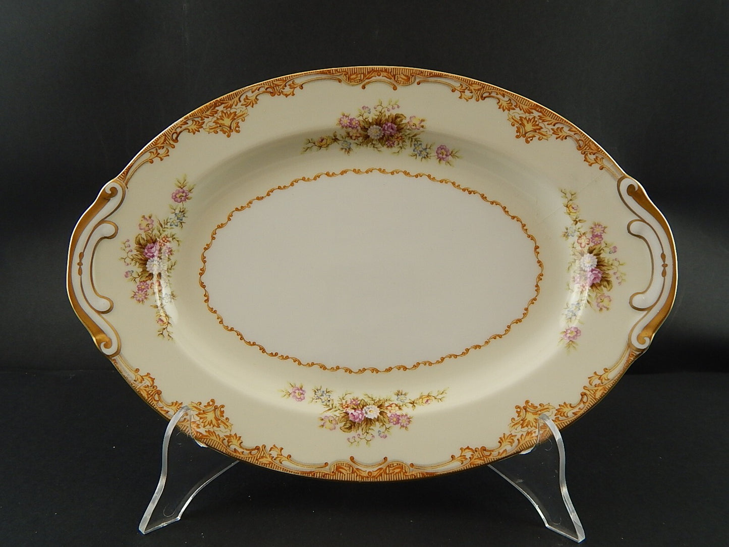 VINTAGE RARO VASSOIO PIATTO OVALE PORCELLANA SVOTO CHINA JAPAN