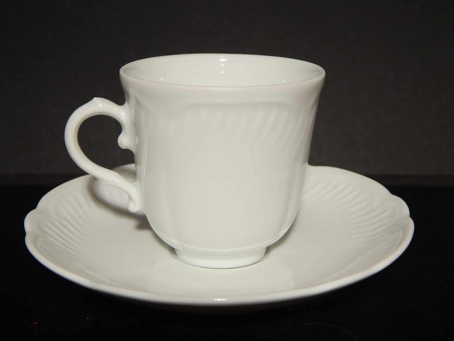 VINTAGE PREZIOSA RICHARD GINORI TAZZINA CAFFE' PORCELLANA BIANCA MODELLO MARENGO