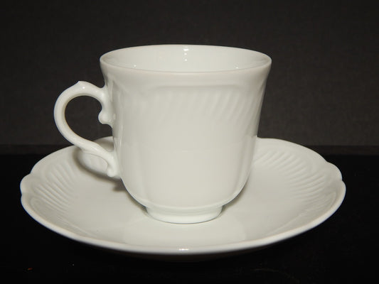VINTAGE PREZIOSA RICHARD GINORI TAZZINA CAFFE' PORCELLANA BIANCA MODELLO MARENGO