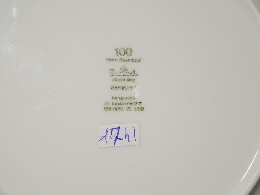 VINTAGE SERVIZIO 12 PIATTI PREZIOSA PORCELLANA BIANCA ROSENTHAL STUDIO LINE