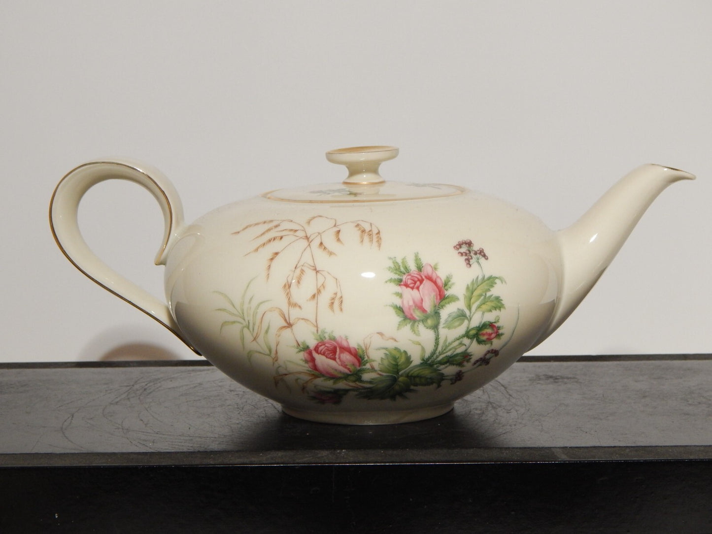 VINTAGE SERVIZIO DA TÈ IMPERO PORCELLANA HEINRICH &CO SELB BAVARIA ROSA CANINA