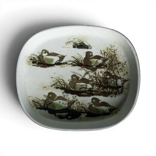 Royal Copenhagen Svuotatasche Fajance Le Anatre Ceramica Danese 21x18cm
