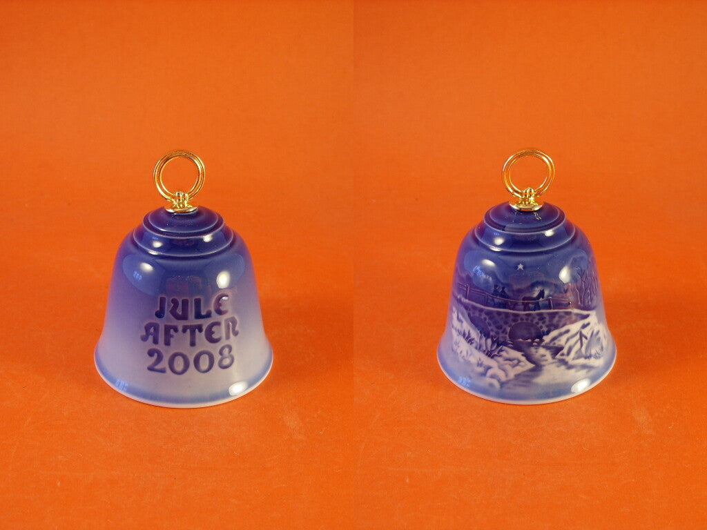 Bing&Grondahl campana annuale 2008 porcellana danese da collezione 8 cm