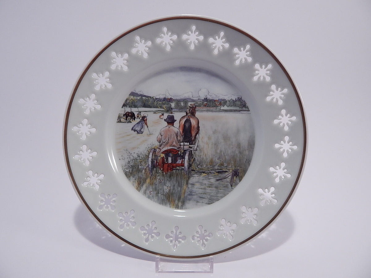 Piatto da collezione Bing&Grondahl Carl Larsson motivo Host, porcellana danese del 1978