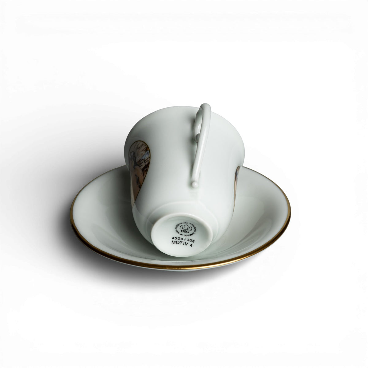 Profilo della tazza in porcellana Bing&Grondahl del servizio Carl Larsson, altezza 8 cm