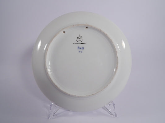 Piatto Commemorativo Aarhus Bing&Grondahl con marchio Tre Torri, bordo oro zecchino