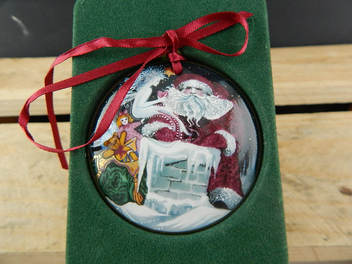 Ornamento natalizio Bing&Grondahl 1992 in porcellana danese dipinta a mano di Hans Henrik Hansen