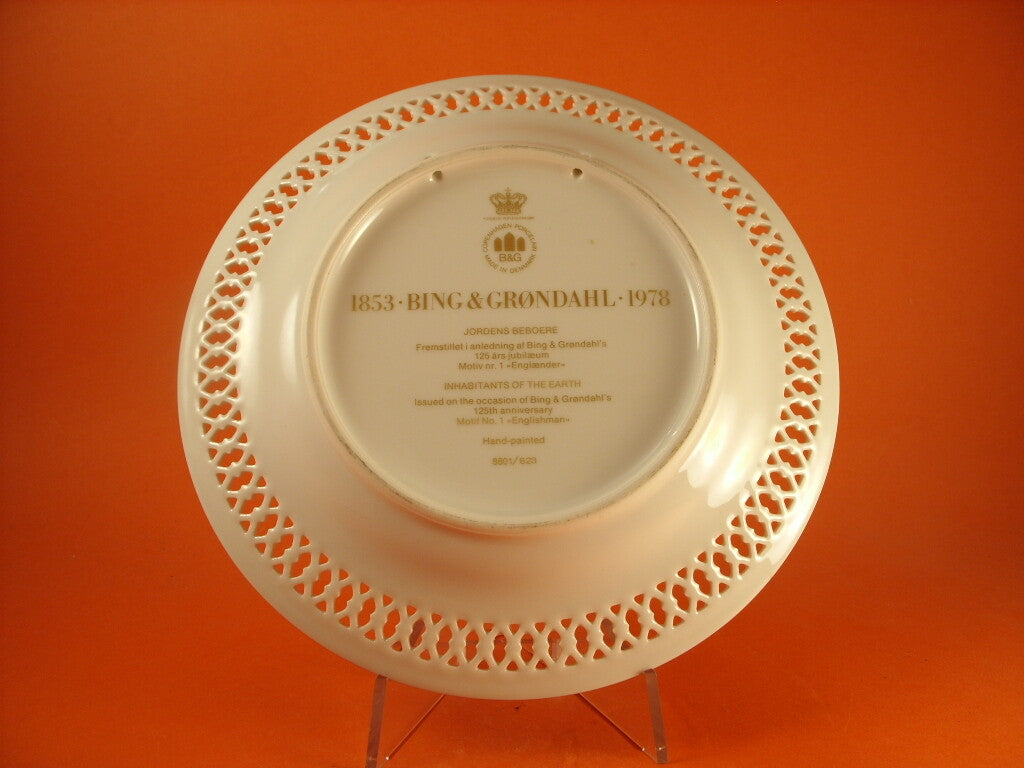 Bing&Grondahl BGCM 1978 ENGLISHMAN, piatto da parete 22cm