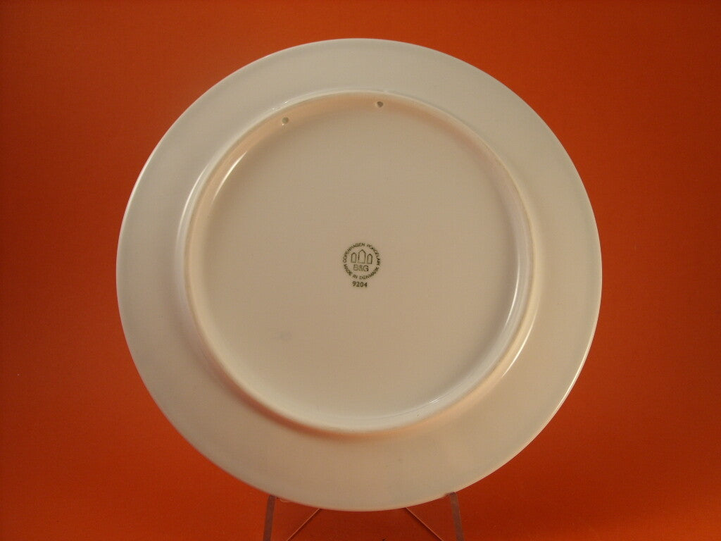 Piatto commemorativo Bing&Grondahl 1978 in rilievo, decoro sottosmalto blu cobalto