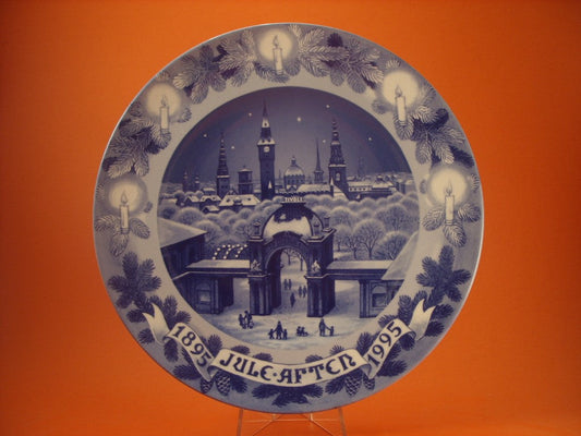 Piatto del Giubileo Bing&Grondahl 1895-1995 in porcellana