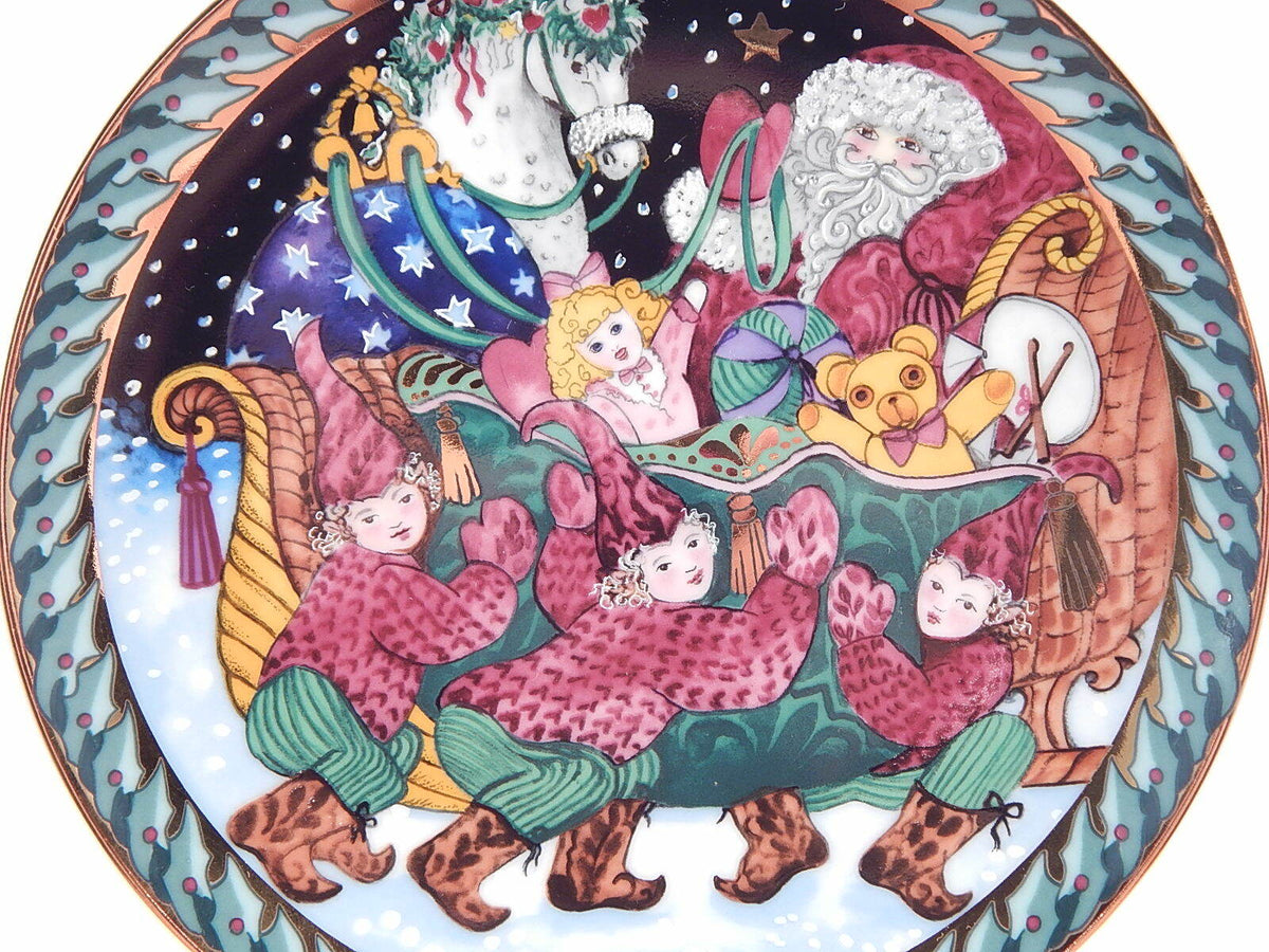 Porcellana Bing&Grondahl di Hans Henrik Hansen, secondo piatto della Santa Claus Collection