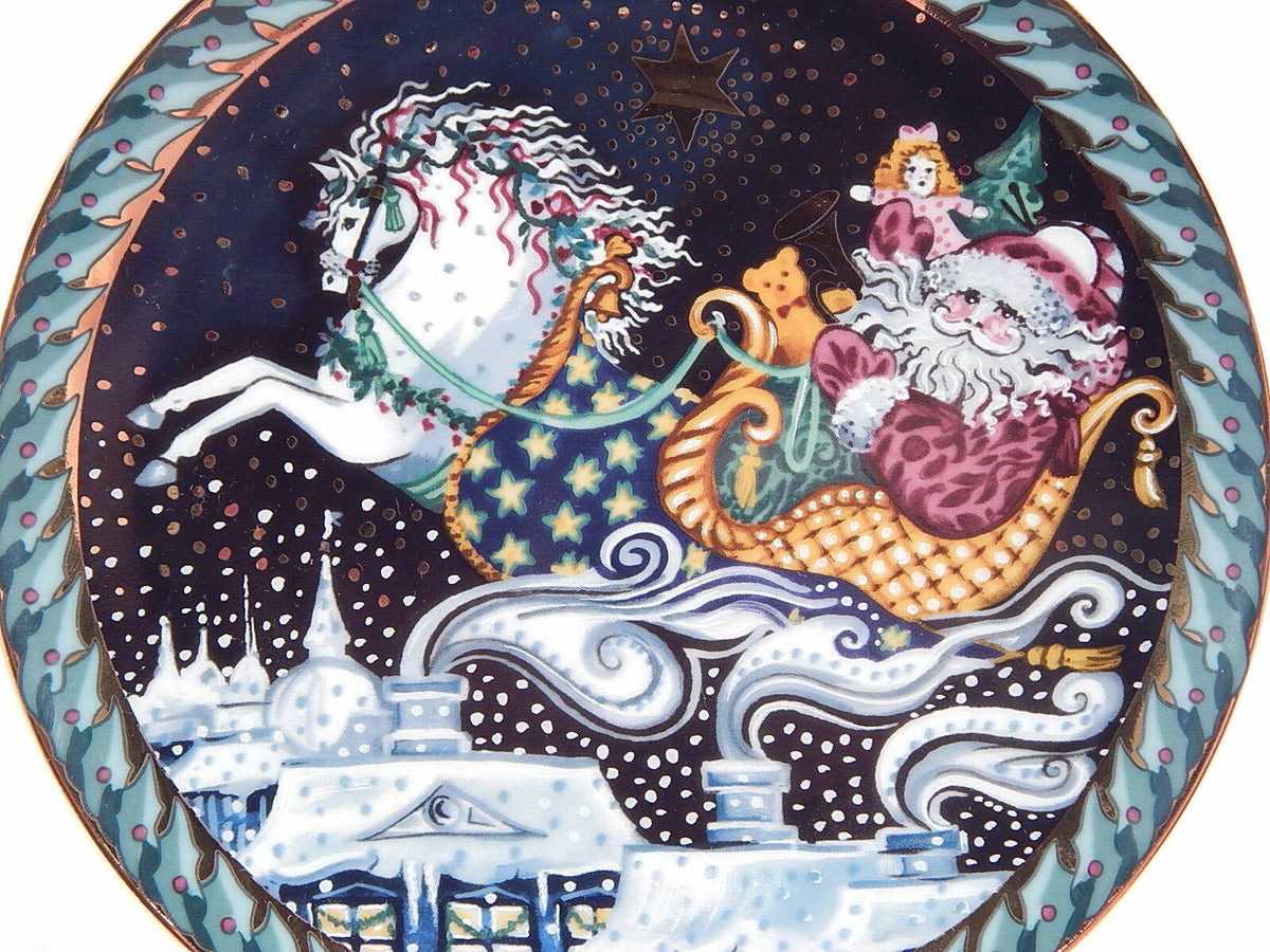 Piatto Bing&Grondahl The Journey 1991 terzo della Santa Claus Collection, Hans Henrik Hansen