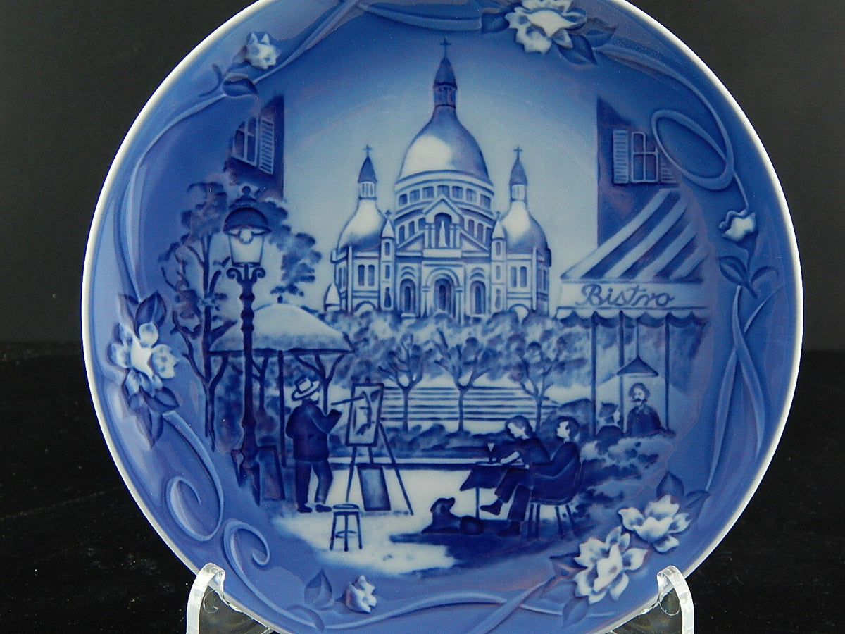 Places of Enchantment Paris 1998 Bing&Grondahl, 2° piatto della serie, decoro sottosmalto