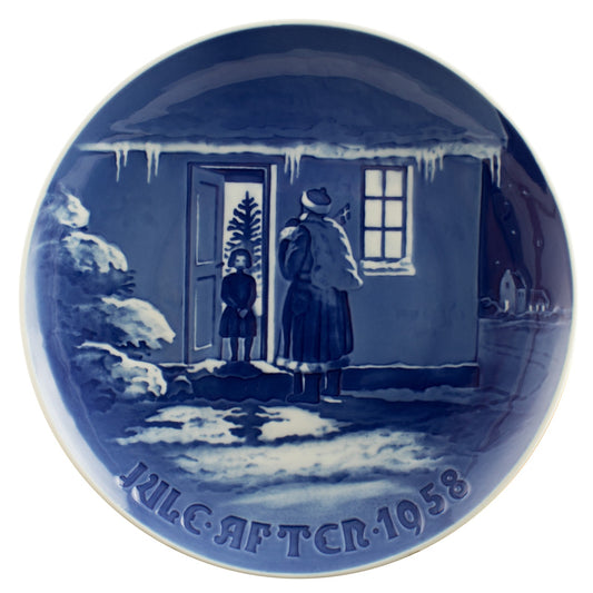 Bing&Grondahl Royal Copenhagen Piatto di Natale porcellana dipinta a mano, 18 cm