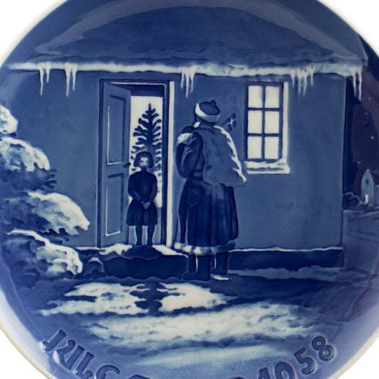 Royal Copenhagen Piatto di Natale Bing&Grondahl porcellana autentica, 18 cm