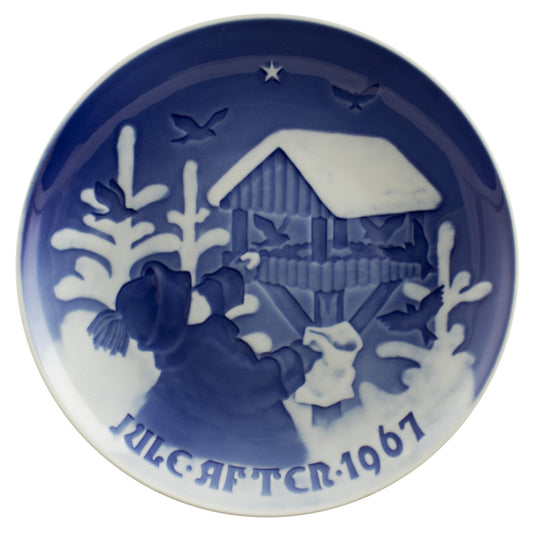 Bing&Grondahl Royal Copenhagen Piatto di Natale porcellana dipinta a mano, 18 cm