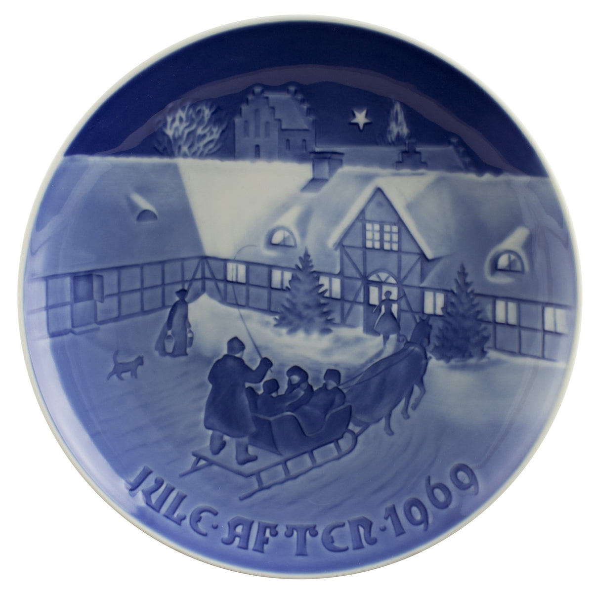 Bing&Grondahl Royal Copenhagen Piatto di Natale porcellana dipinta a mano, 18 cm