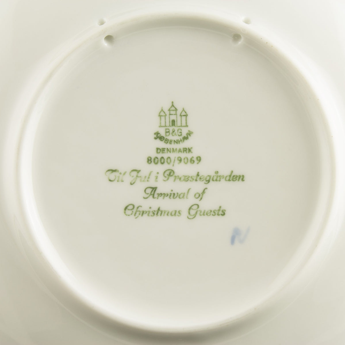 Royal Copenhagen Piatto di Natale porcellana pezzo da collezione, 1969, 18 cm