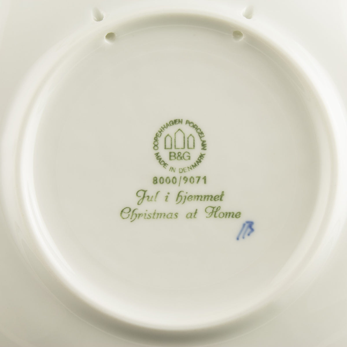Royal Copenhagen Piatto di Natale porcellana pezzo da collezione, 1971, 18 cm