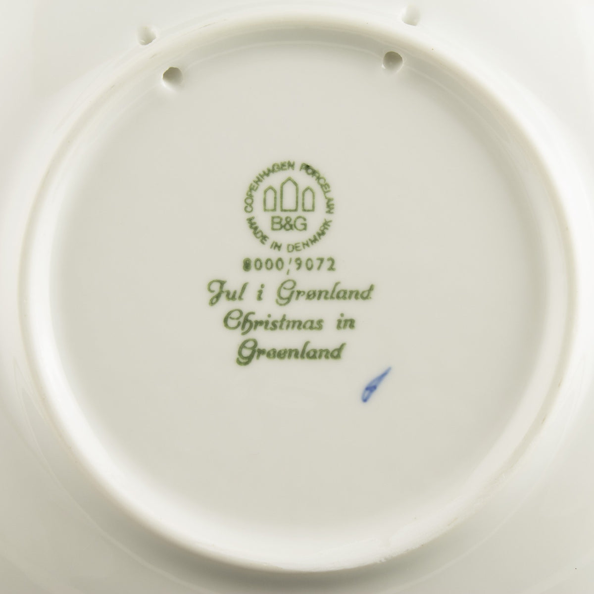 Royal Copenhagen Piatto di Natale porcellana pezzo da collezione, 1972, 18 cm
